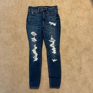 American Eagle Skinny Ripped Jeans